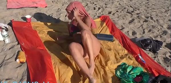  Beach Boobs, Body and Feet Massage (HOT RUSSIAN)